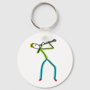 Clarinet Stickman Key Ring