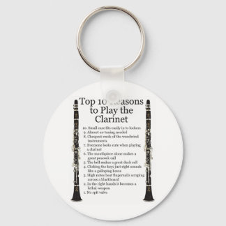 Clarinet Top 10 Key Ring