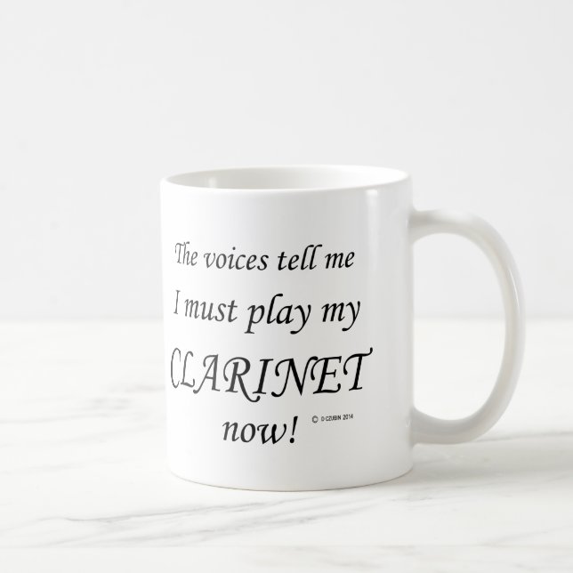 Clarinet Voices Say Must Play Coffee Mug (Right)