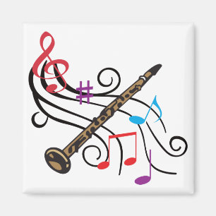 Clarinet With Music Magnet