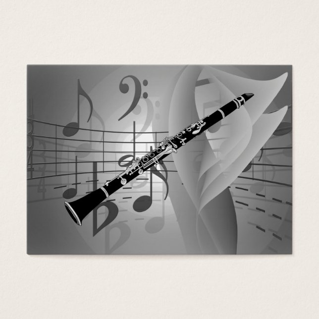 Clarinet with Musical Accents (Front)