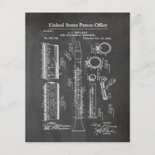 Clarinet with Musical Accents Flyer