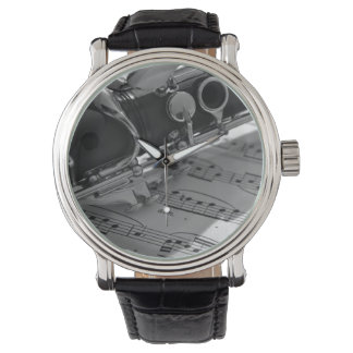 Clarinet with Sheet Music Watch