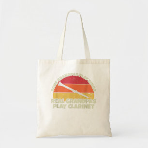 Clarinetist Grandfather Real Grandpas play Clarine Tote Bag