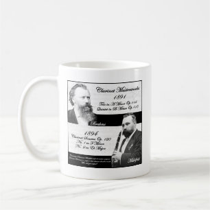 Clarinetist Mühlfeld inspired Brahms Coffee Mug