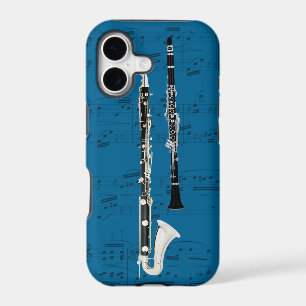 Clarinets & music phone case. Pick colour