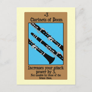 Clarinets of Doom Postcard