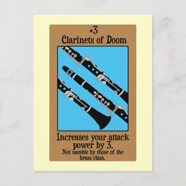 Clarinets of Doom Postcard (Front)