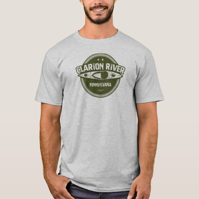 Clarion River Pennsylvania Kayaking T-Shirt (Front)