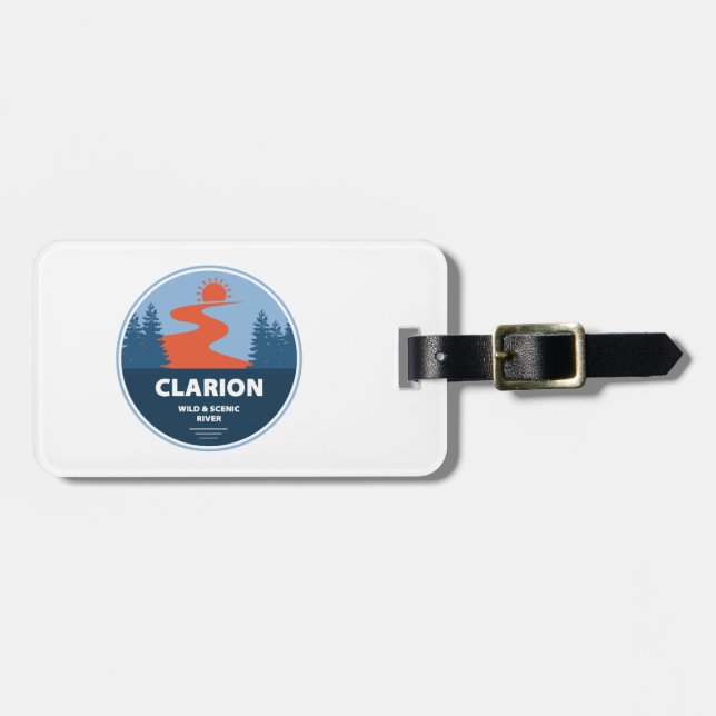 Clarion Wild And Scenic River Luggage Tag (Front Horizontal)