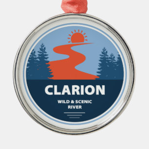 Clarion Wild And Scenic River Metal Tree Decoration