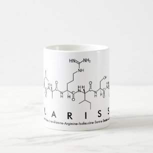 Clarissa peptide name mug