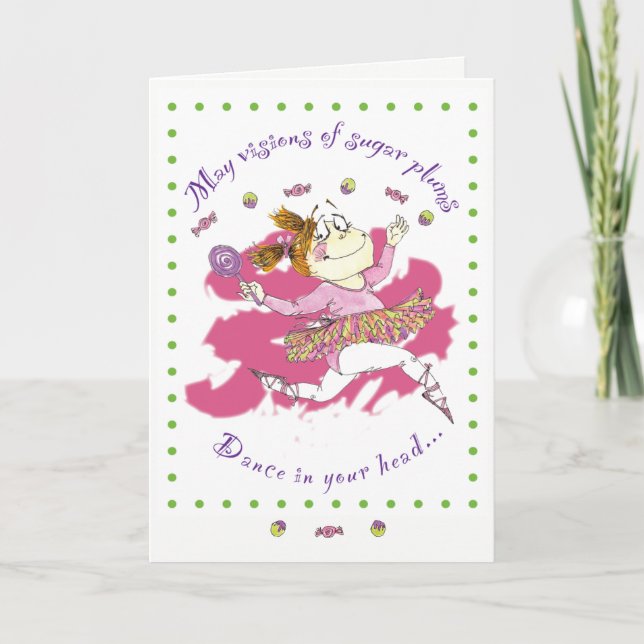Clarisse ballerina Christmas card (Front)