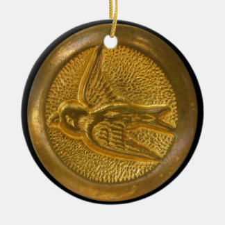 Claritas Antique Buttons Ceramic Tree Decoration