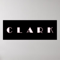 CLARK Alphabet Letter Name Art