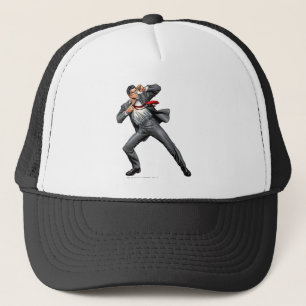 Clark changes into Superman Trucker Hat