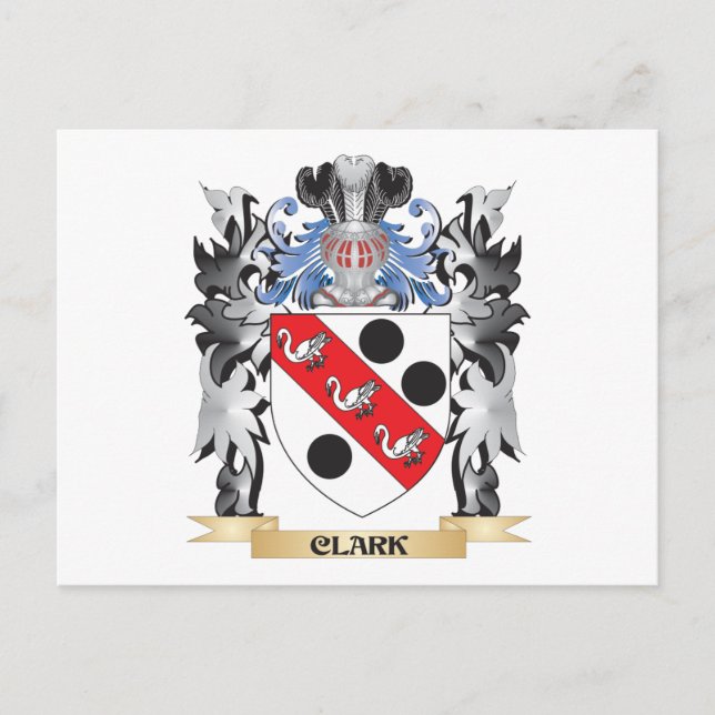 Clark Coat of Arms - Family Crest Postcard (Front)