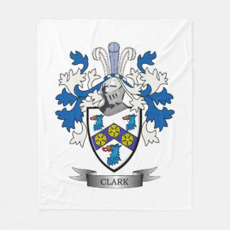 Clark Coat of Arms Fleece Blanket