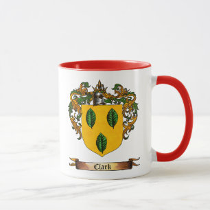 Clark Coat of Arms - Personalise first name Mug