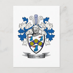 Clark Coat of Arms Postcard