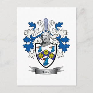 Clark Coat of Arms Postcard