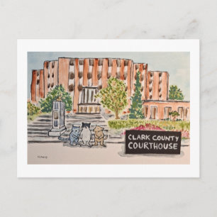 Clark County Courthouse Holiday Postcard