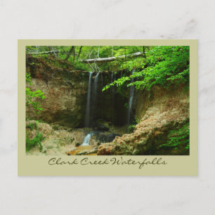 Clark Creek Waterfalls Postcard