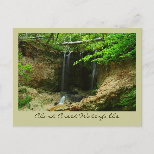 Clark Creek Waterfalls Postcard (Front)