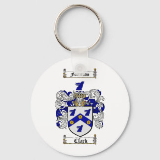 CLARK FAMILY CREST -  CLARK COAT OF ARMS KEY RING