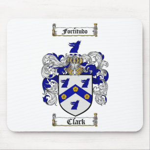 CLARK FAMILY CREST -  CLARK COAT OF ARMS MOUSE MAT