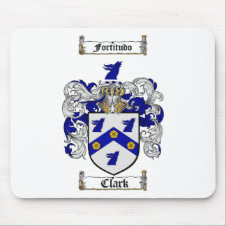 CLARK FAMILY CREST -  CLARK COAT OF ARMS MOUSE MAT