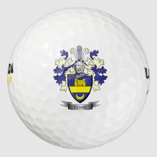 Clark Family Crest Coat of Arms Golf Balls