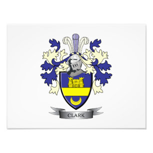 Clark Family Crest Coat of Arms Photo Print