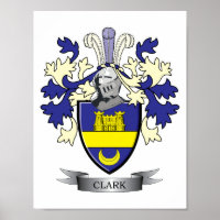 Clark Family Crest Coat of Arms