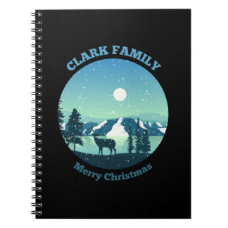 Clark Family Merry Christmas Notebook