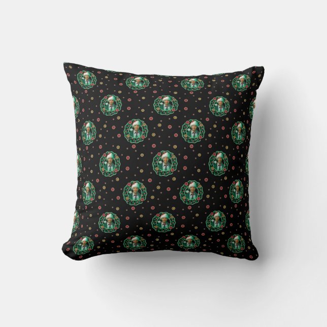 Clark Griswold Christmas Wreath Pattern Cushion (Front)