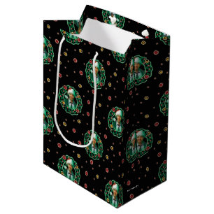 Clark Griswold Christmas Wreath Pattern Medium Gift Bag