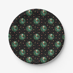 Clark Griswold Christmas Wreath Pattern Paper Plate