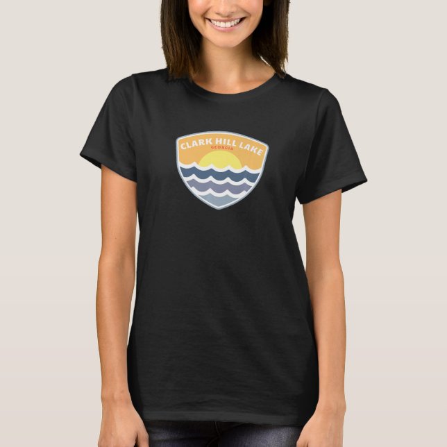 Clark Hill Lake Georgia Ga Sunset Vacation Souveni T-Shirt (Front)