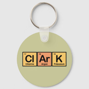 Clark made of Elements Key Ring