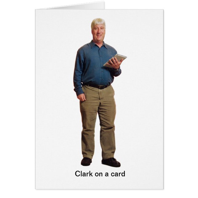 Clark on a card (Front)