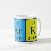 Clark periodic table name mug (Front Right)