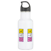 Clark periodic table name water bottle (Back)