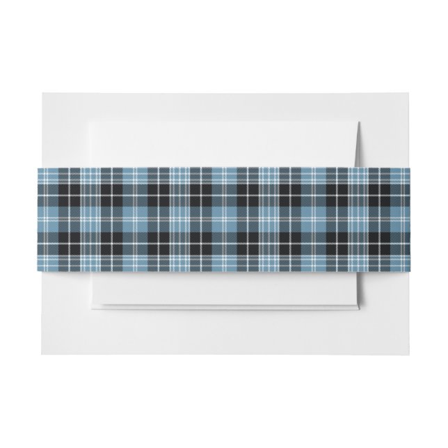 Clark Scottish Tartan Belly Band Invitation Belly Band (Front Example)