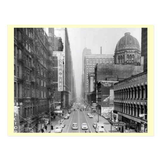Clark St., Chicago, Illinois Vintage Postcard