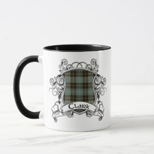 Clark Tartan Shield Mug