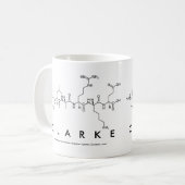 Clarke peptide name mug (Front Left)