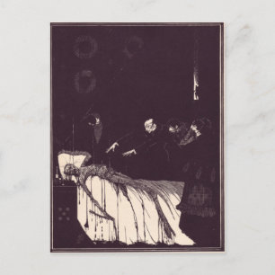 Clarke's Edgar Allan Poe Illustrations Postcard