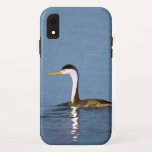 Clark's Grebe Painting - Original Bird Art iPhone XR Case