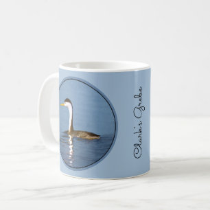 Clark's Grebe Painting - Original Bird Art Coffee Mug